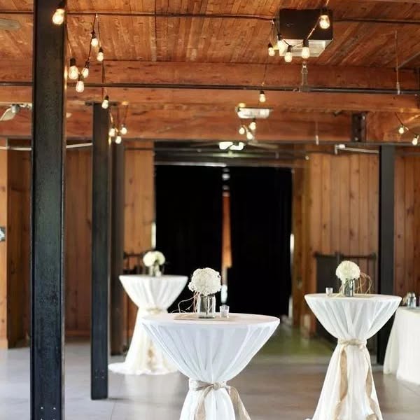 Evening tent with warm lighting