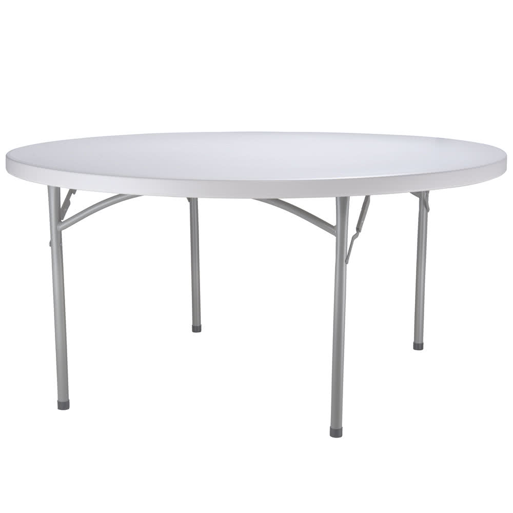 60-inch round folding table