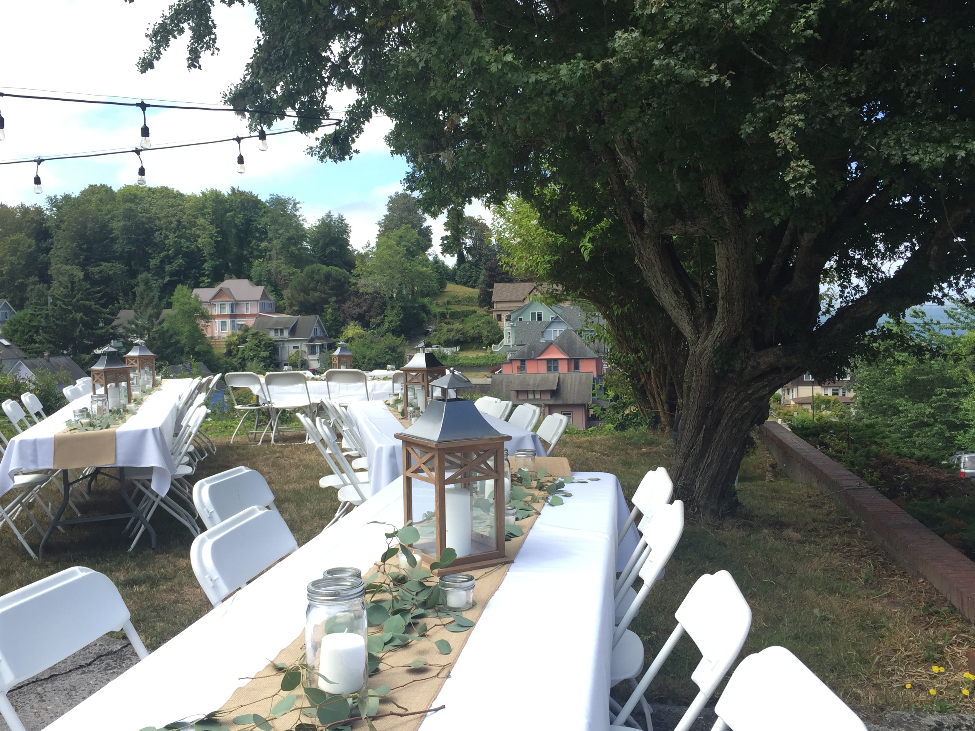 Event tent setup — view 5