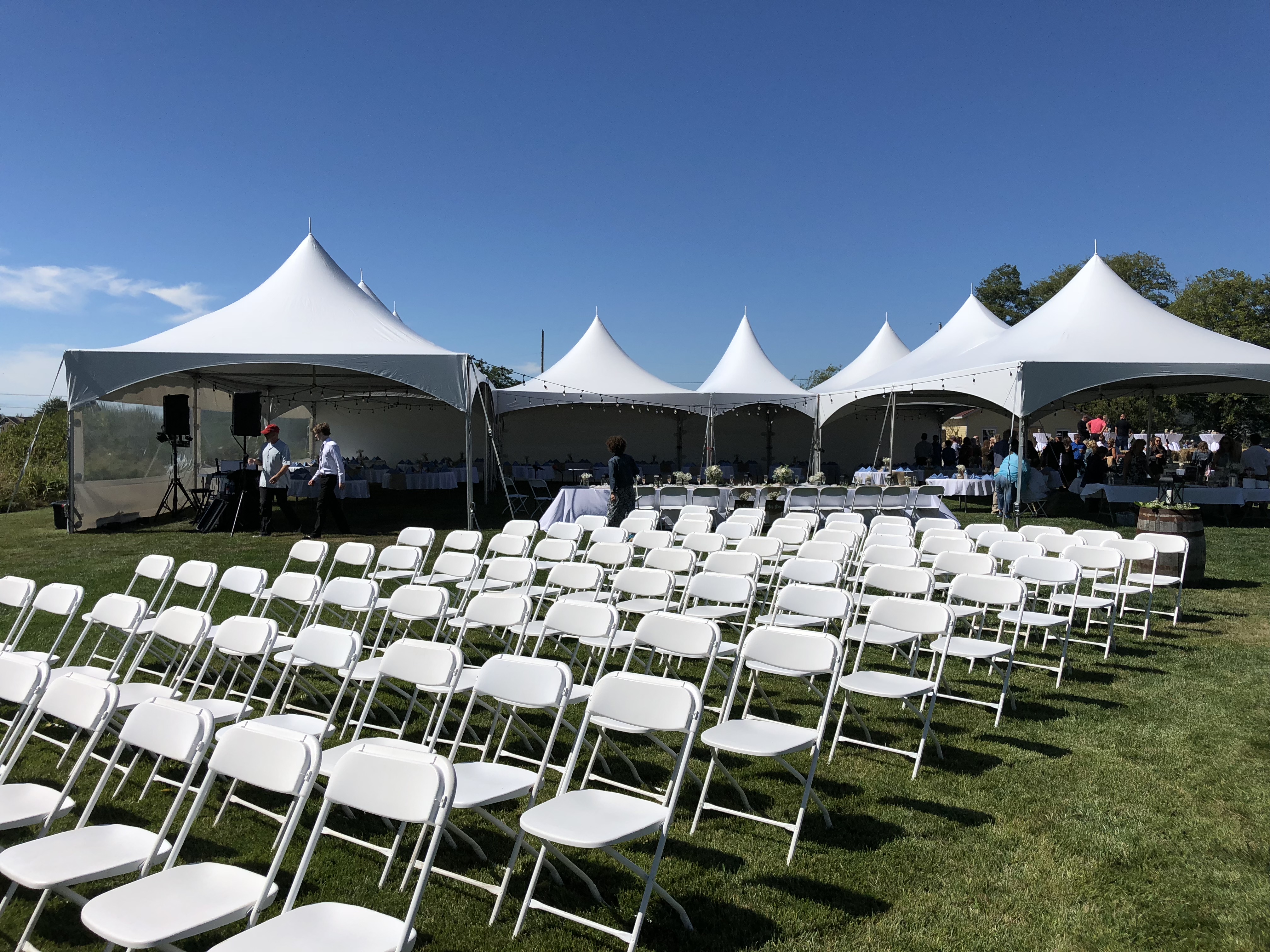 Event tent setup — view 6